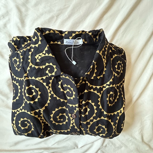 Kamohoalii designer black and gold dress - Picture 4 of 4